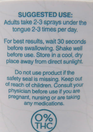 Orange Citrus Flavored CBD Oil Spray (0% THC) - 1500mg