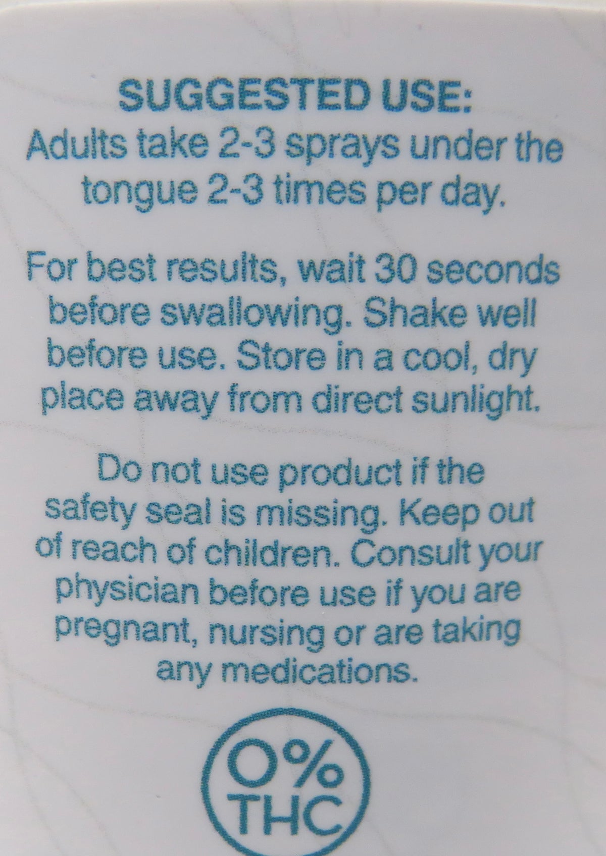 Orange Citrus Flavored CBD Oil Spray (0% THC) - 1500mg